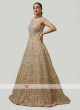 Multicolor Net Gown